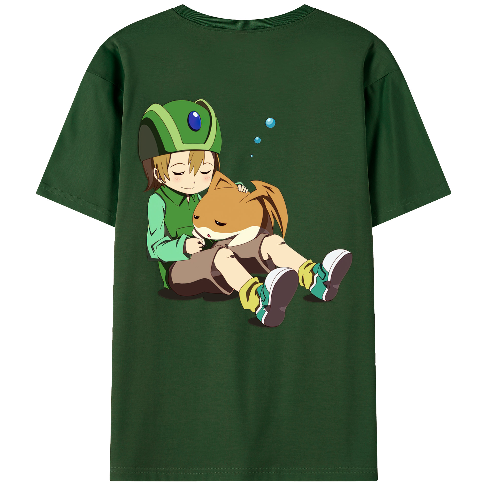 （画像用） Digimon デジタルモンスター/デジモン 綿100％半袖Tシャツ（背面プリント）